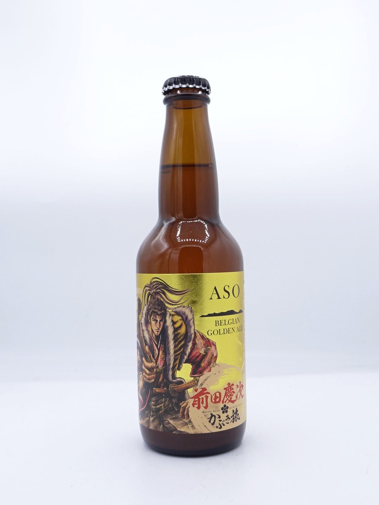 阿蘇ベルジャンゴールデンエール×前田慶次かぶき旅コラボラベル